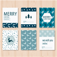 Pack tarjetas de navidad 